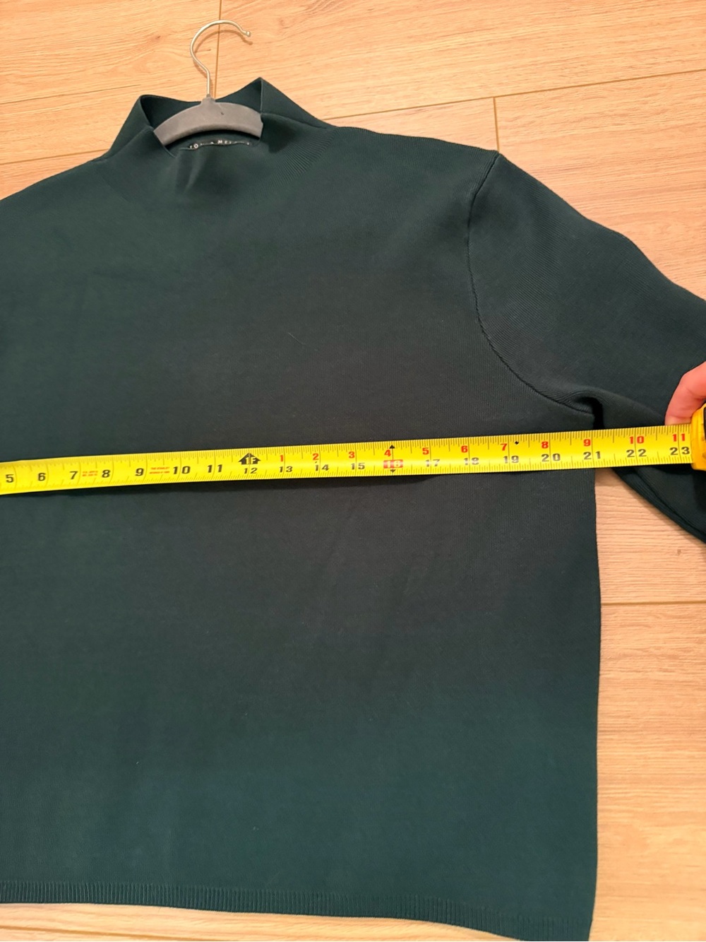 ANTONIO MELANI Deep Green Mock Neck Sweater  size M - Picture 8 of 9